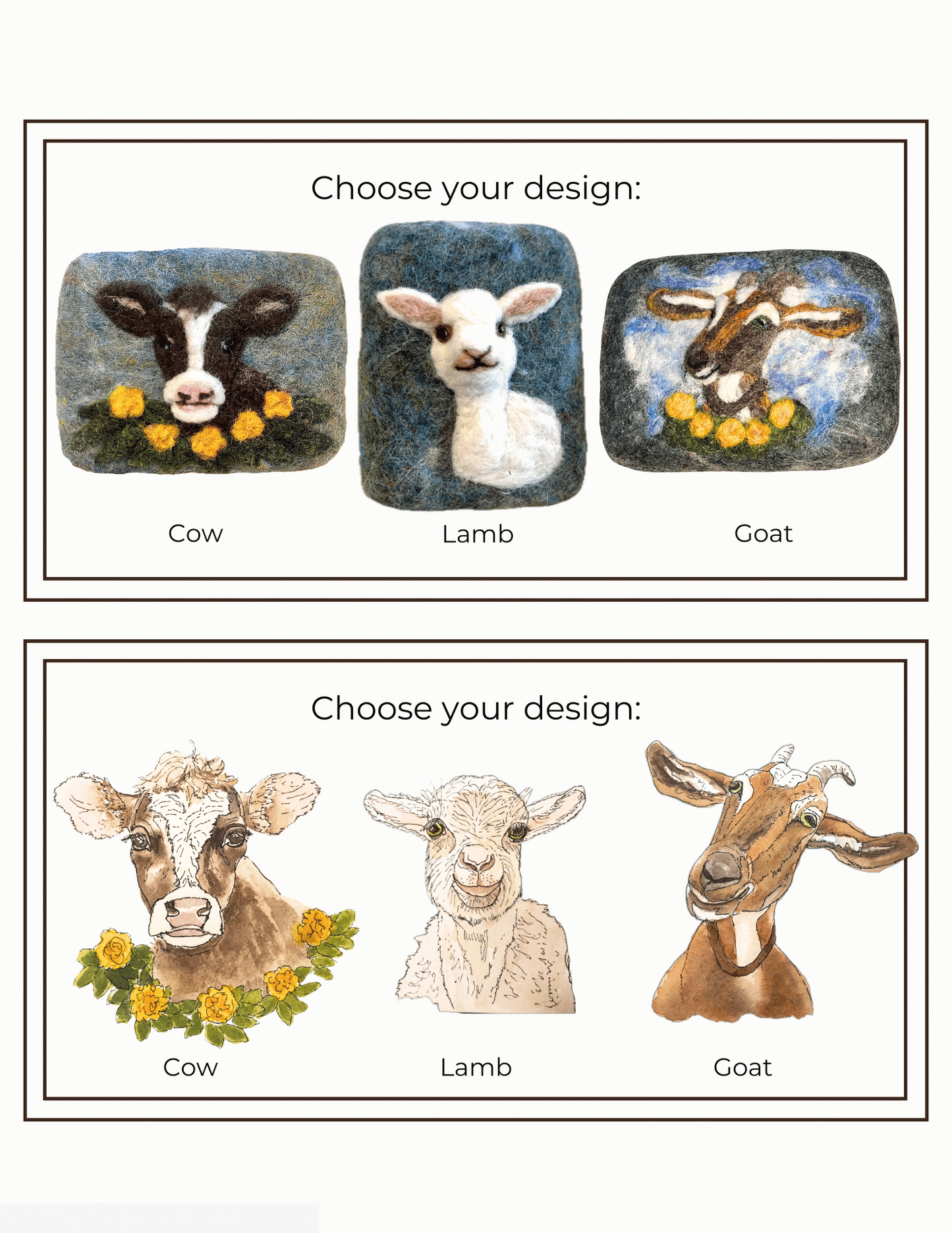 Felted Soap Kit (Goat, Lamb, Cow)