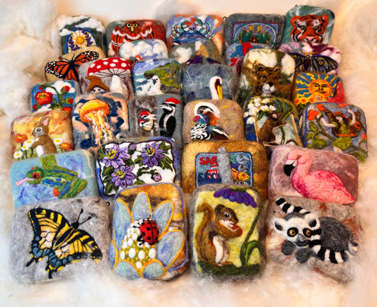 Custom Wooly Washer Felted Soaps