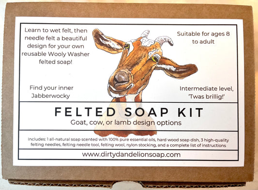 Felted Soap Kit (Goat, Lamb, Cow)