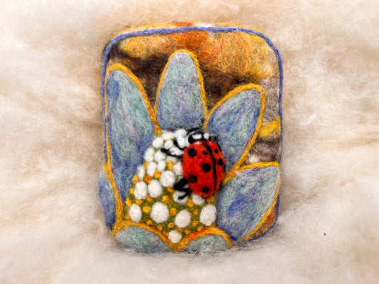 Hey Nice Ladybug Wooly Washer