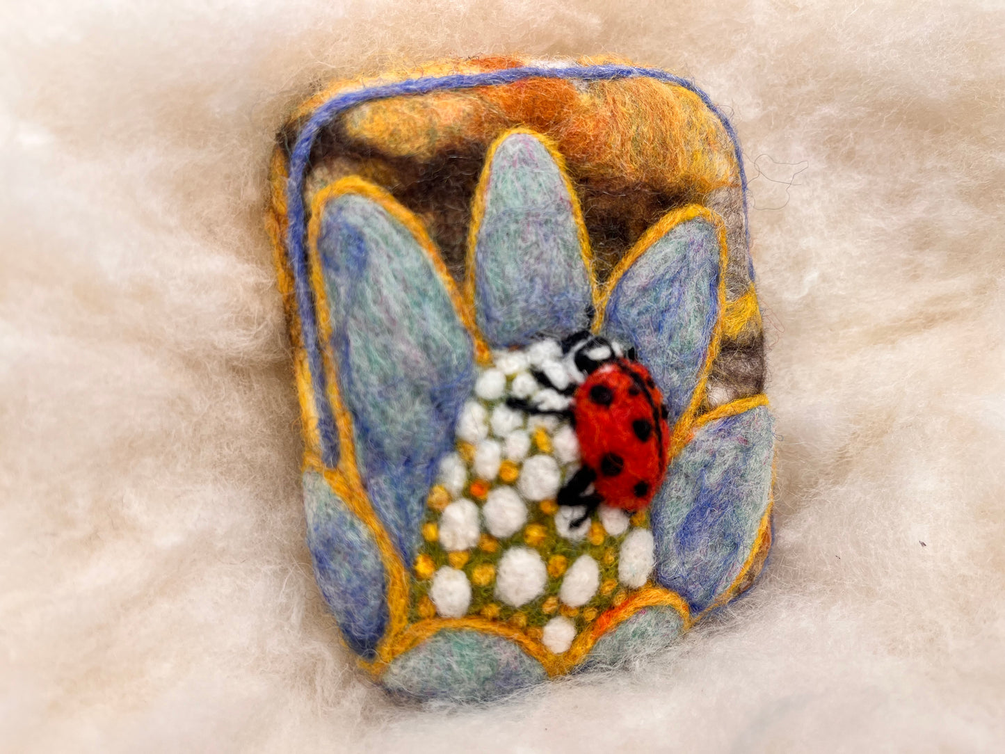 Hey Nice Ladybug Wooly Washer
