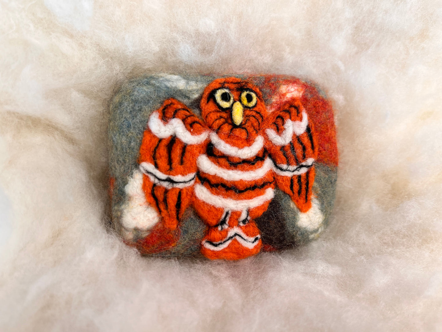 Picasso's Pottery Owl Wooly Washer