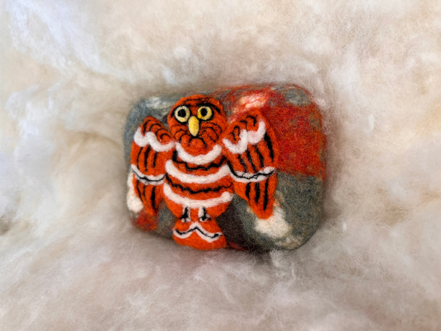 Picasso's Pottery Owl Wooly Washer
