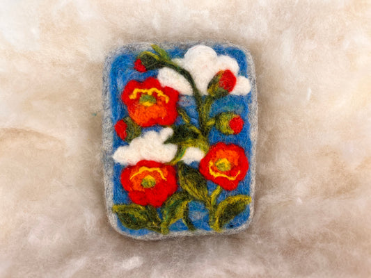 Poppy Parade Wooly Washer