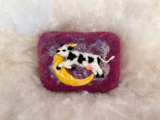 Cow Jumping Over the Moon Wooly Washer