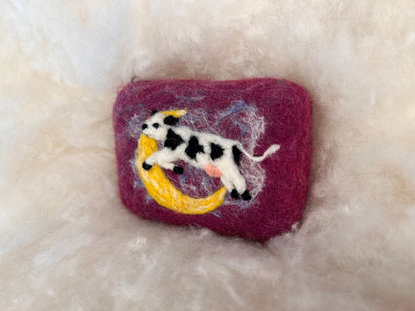 Cow Jumping Over the Moon Wooly Washer