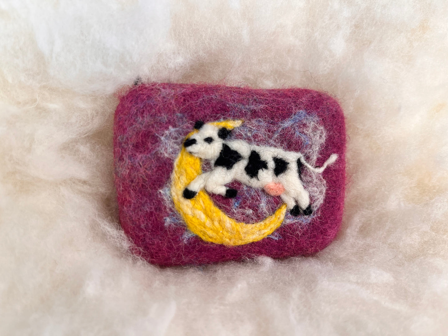 Cow Jumping Over the Moon Wooly Washer