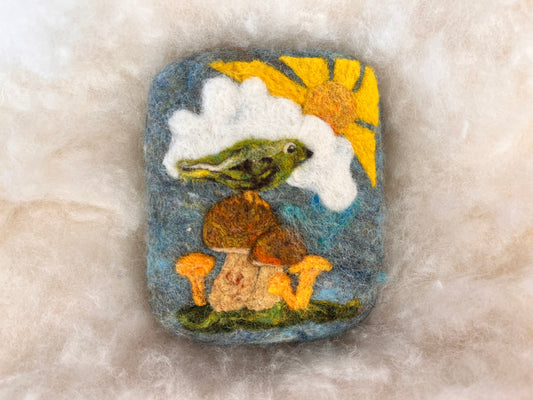 Fungi & Feathers Wooly Washer