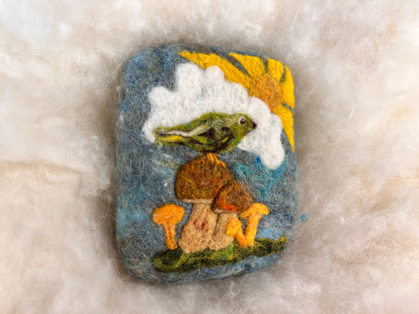 Fungi & Feathers Wooly Washer