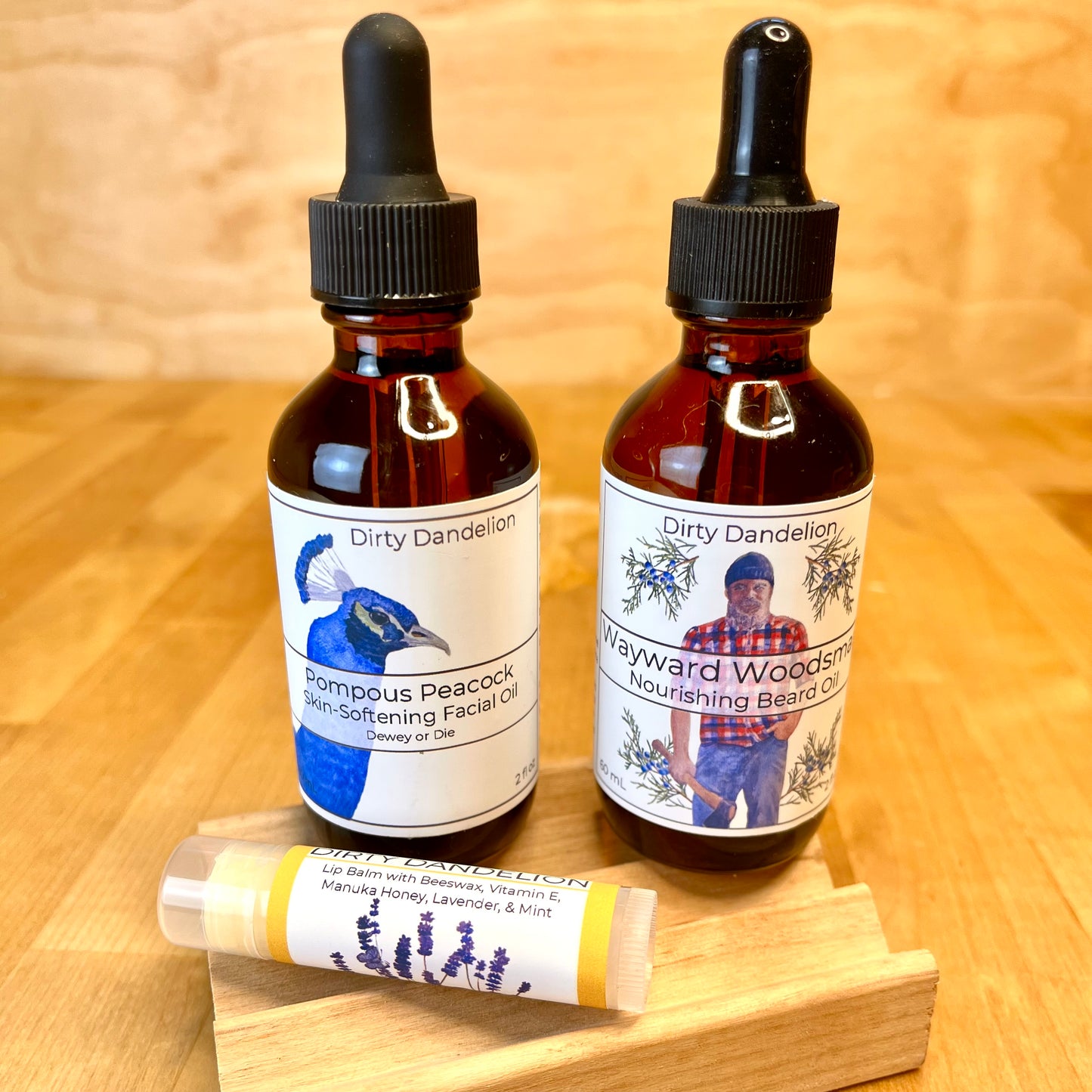 3-Soap Holiday Gift Box 'Snowdrift Soap Set' with Lip Balm, Card, & Hardwood Soap Dish ($40 value)