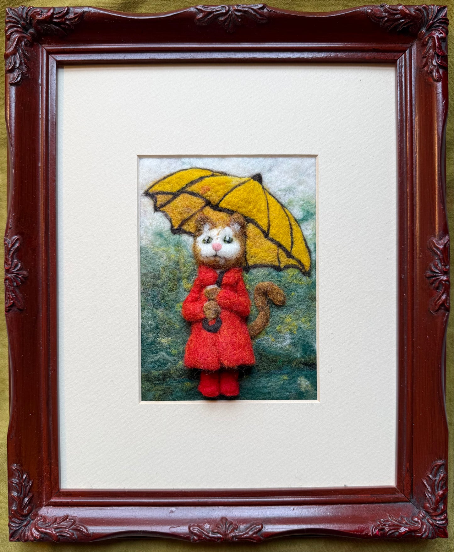 Under Kitty's Umbrella, 4x6"
