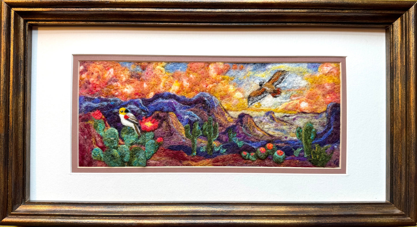 Desert Away from Home, 17x9"