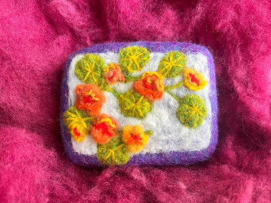 Nasturtium & Nice Wooly Washer