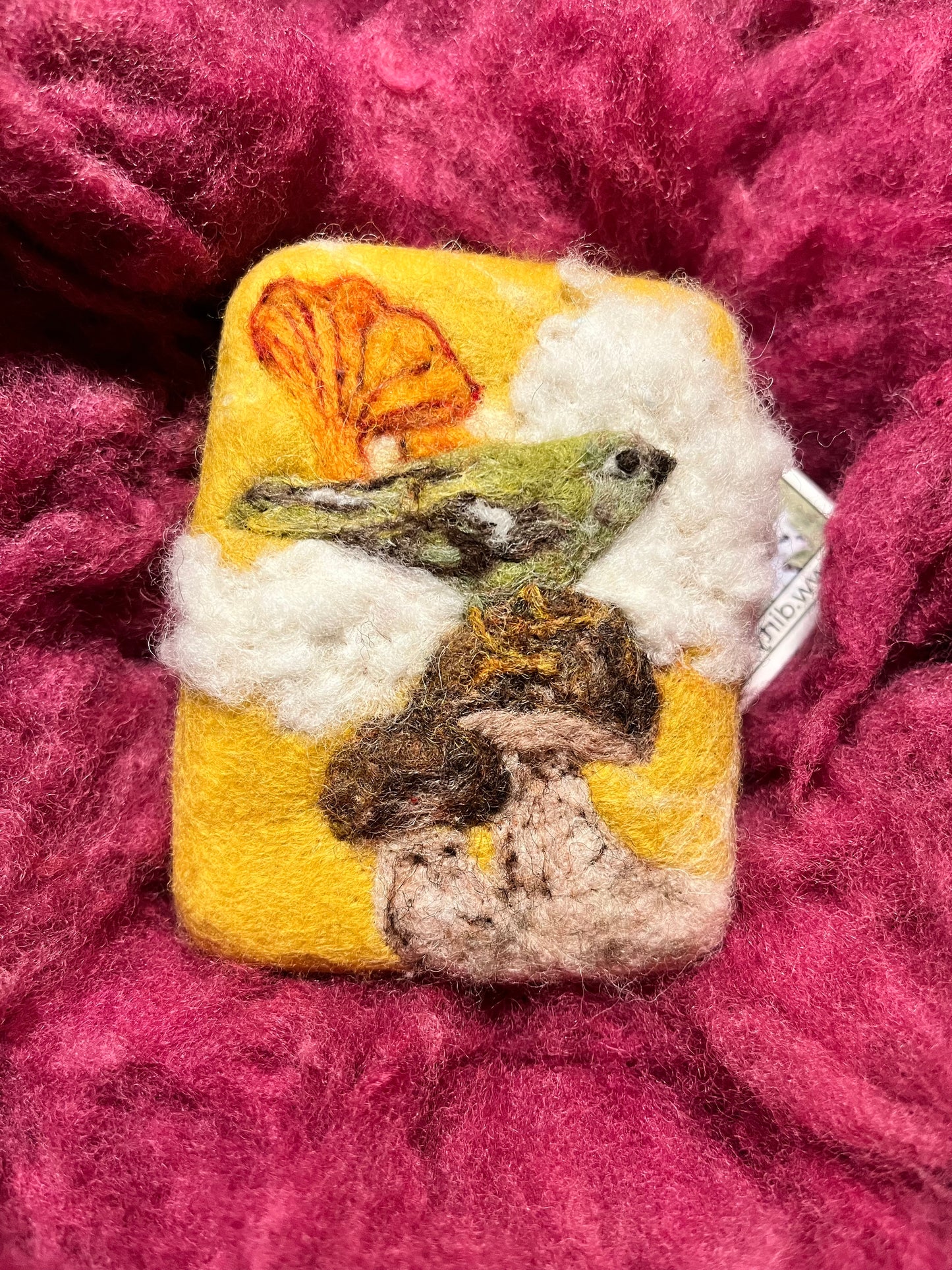 Fungi & Feathers Wooly Washer