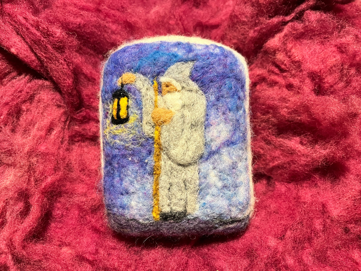 Tarot Hermit Wooly Washer
