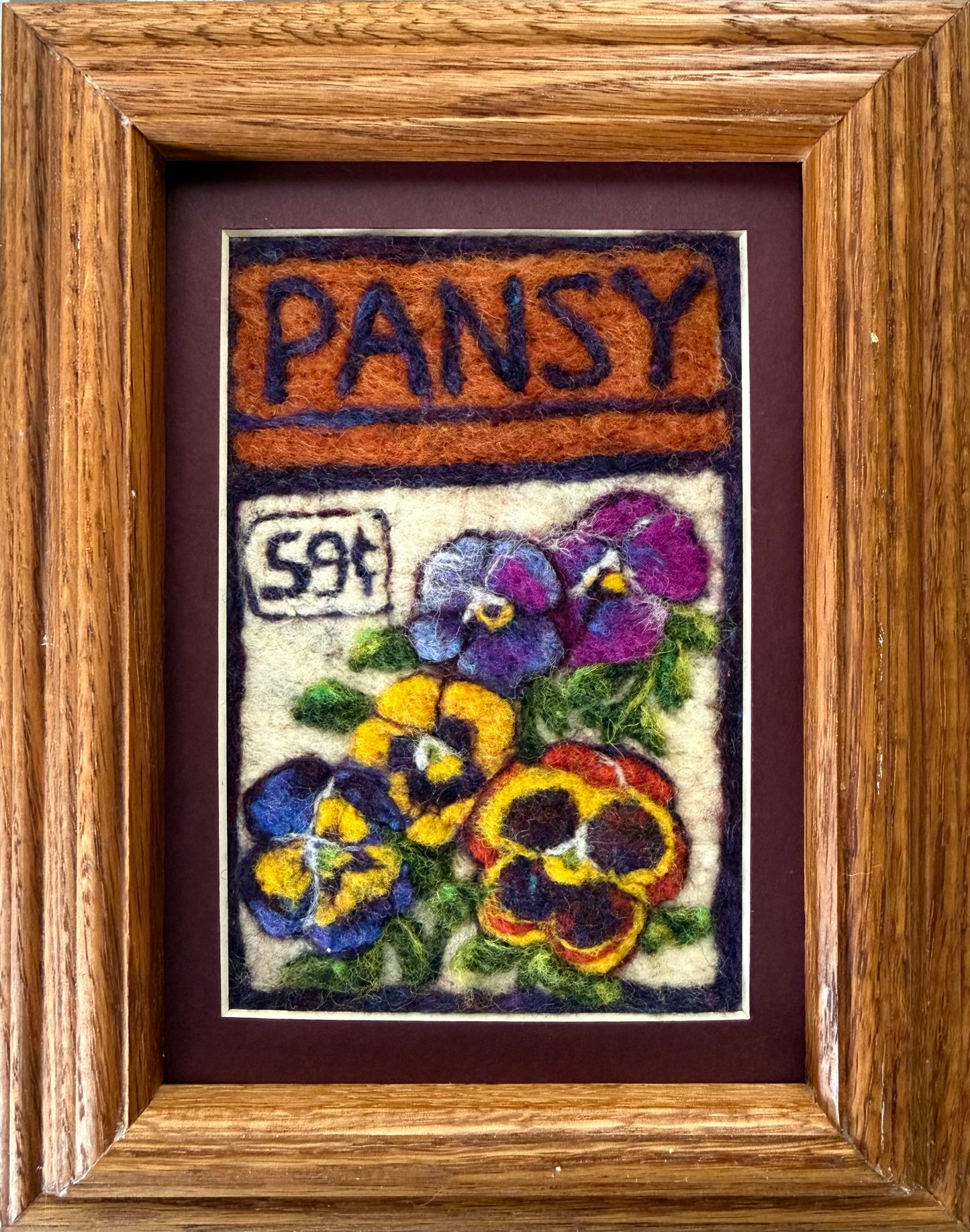 Pansy Seed Packet 4x5.5"