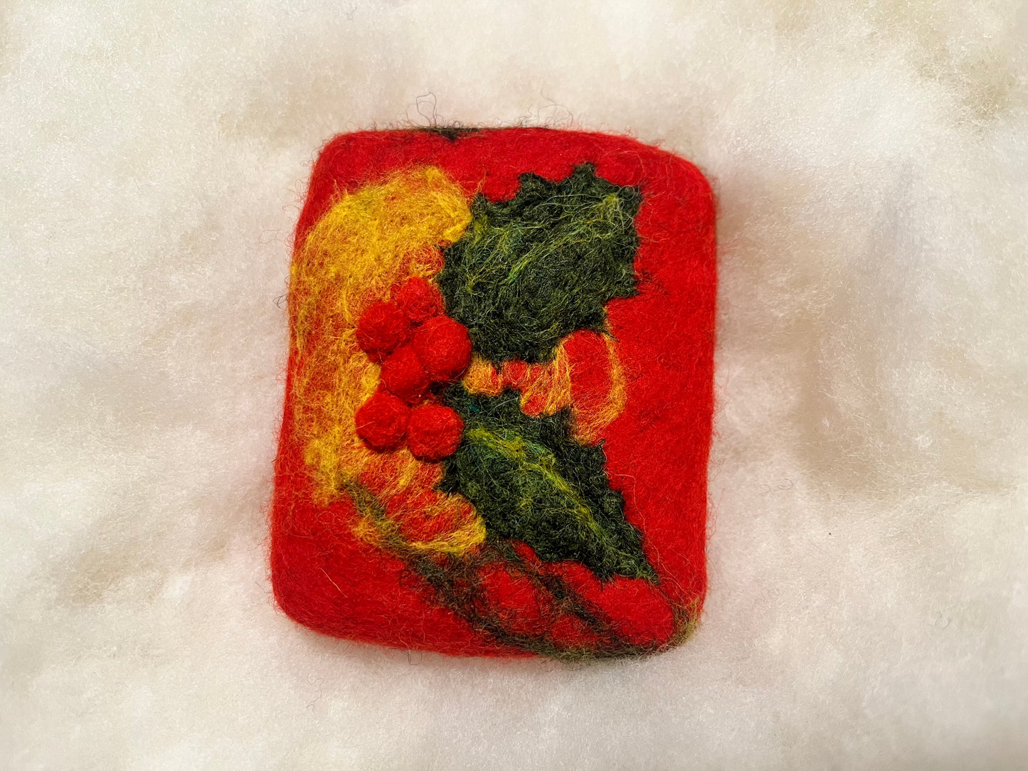 Holiday Holly Wooly Washer