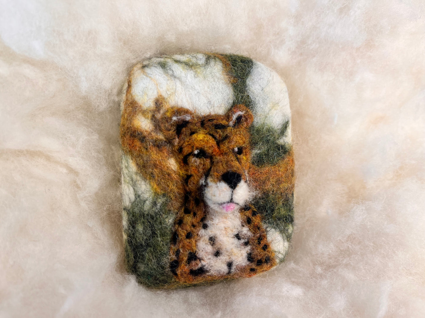 Cheeky Cheetah Wooly Washer
