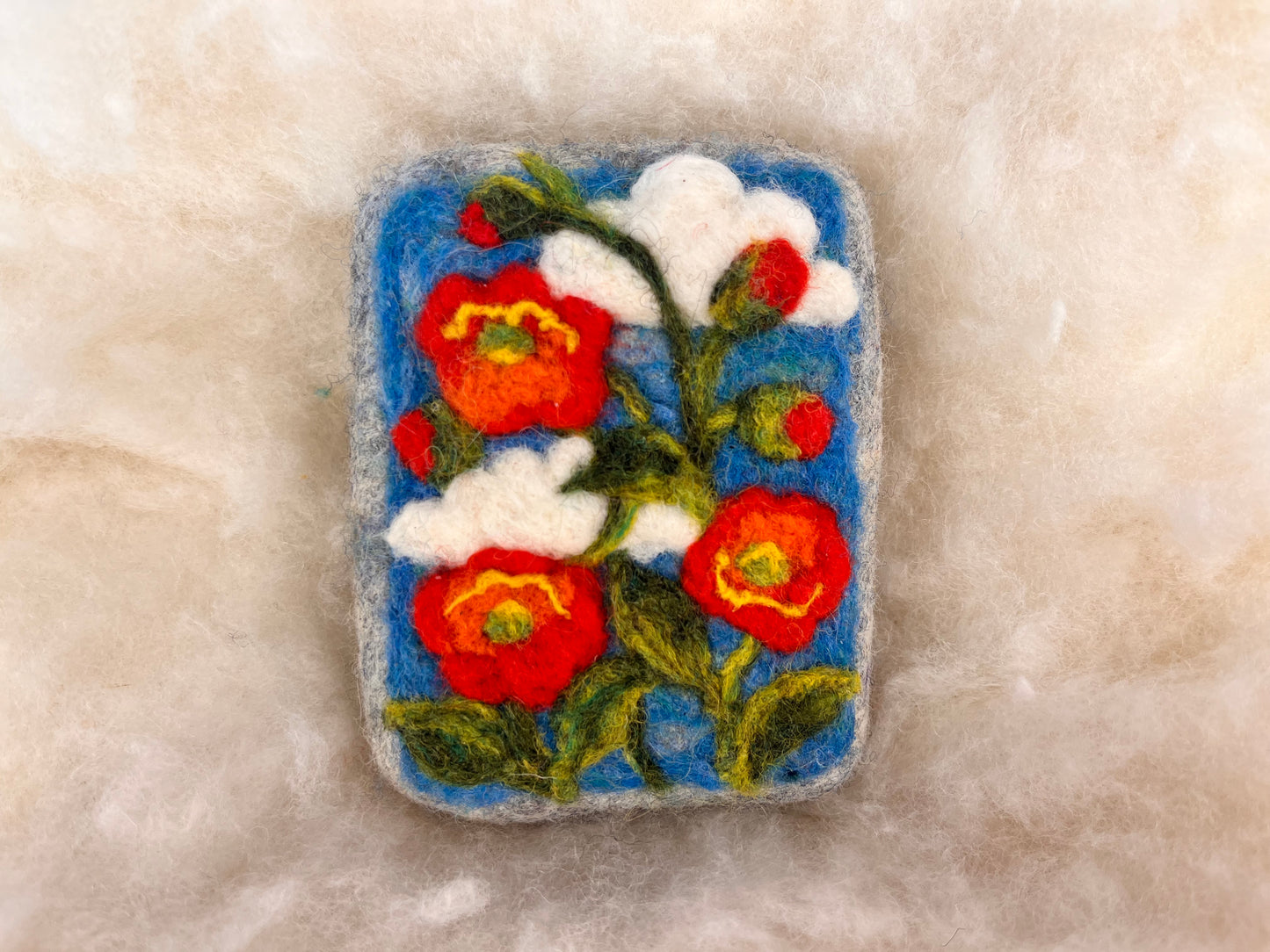 Poppy Parade Wooly Washer