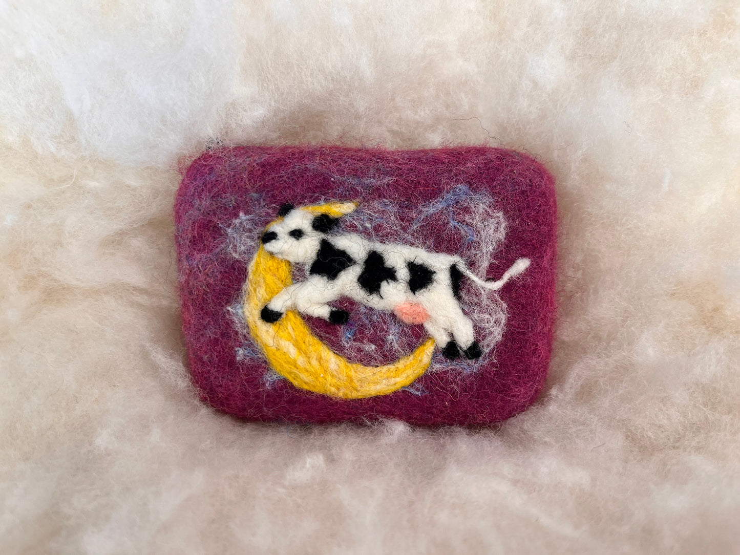 Cow Jumping Over the Moon Wooly Washer