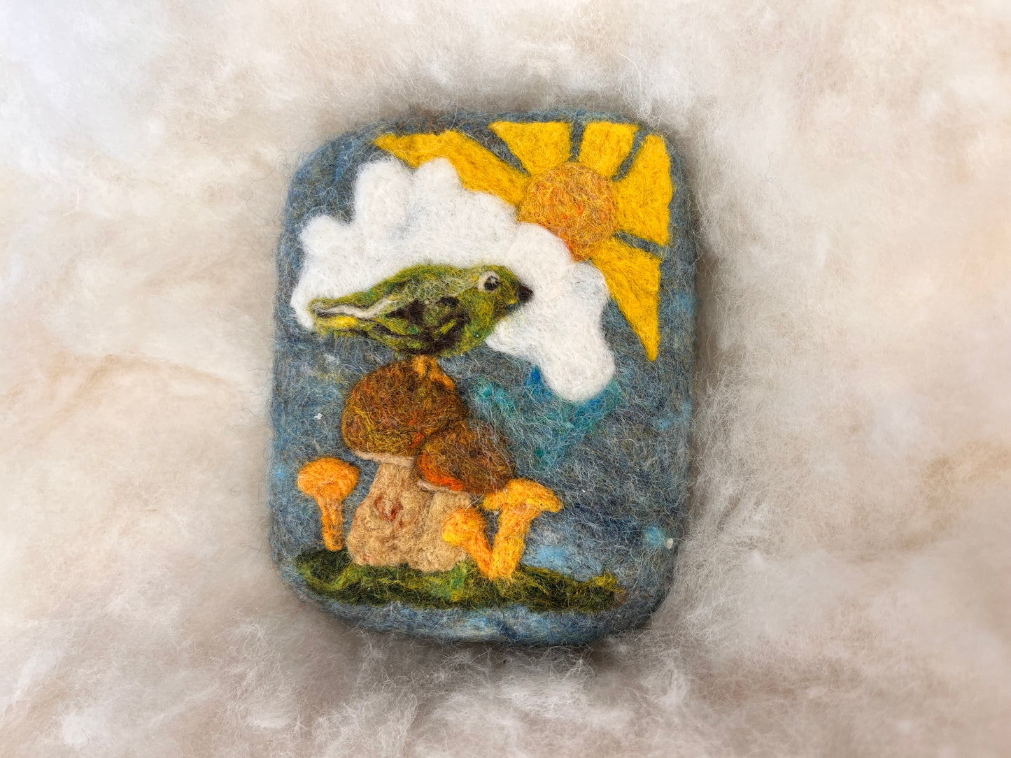 Fungi & Feathers Wooly Washer