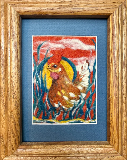 Just be a Chicken, 8x10"