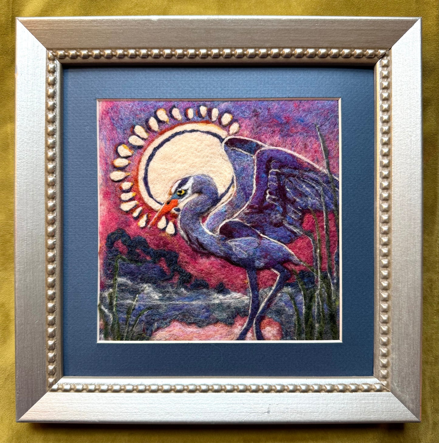 Go Off Heron, 10x10"