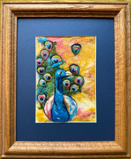 Pristine Peacock, 10x12"