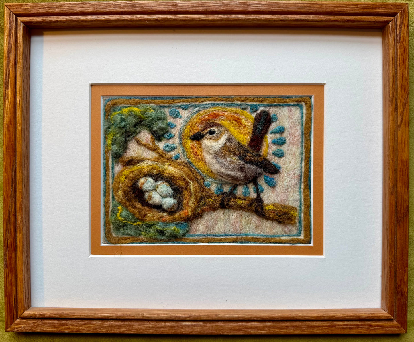 Nesting Junco, 9x11"