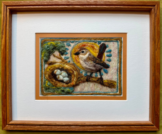 Nesting Junco, 9x11"