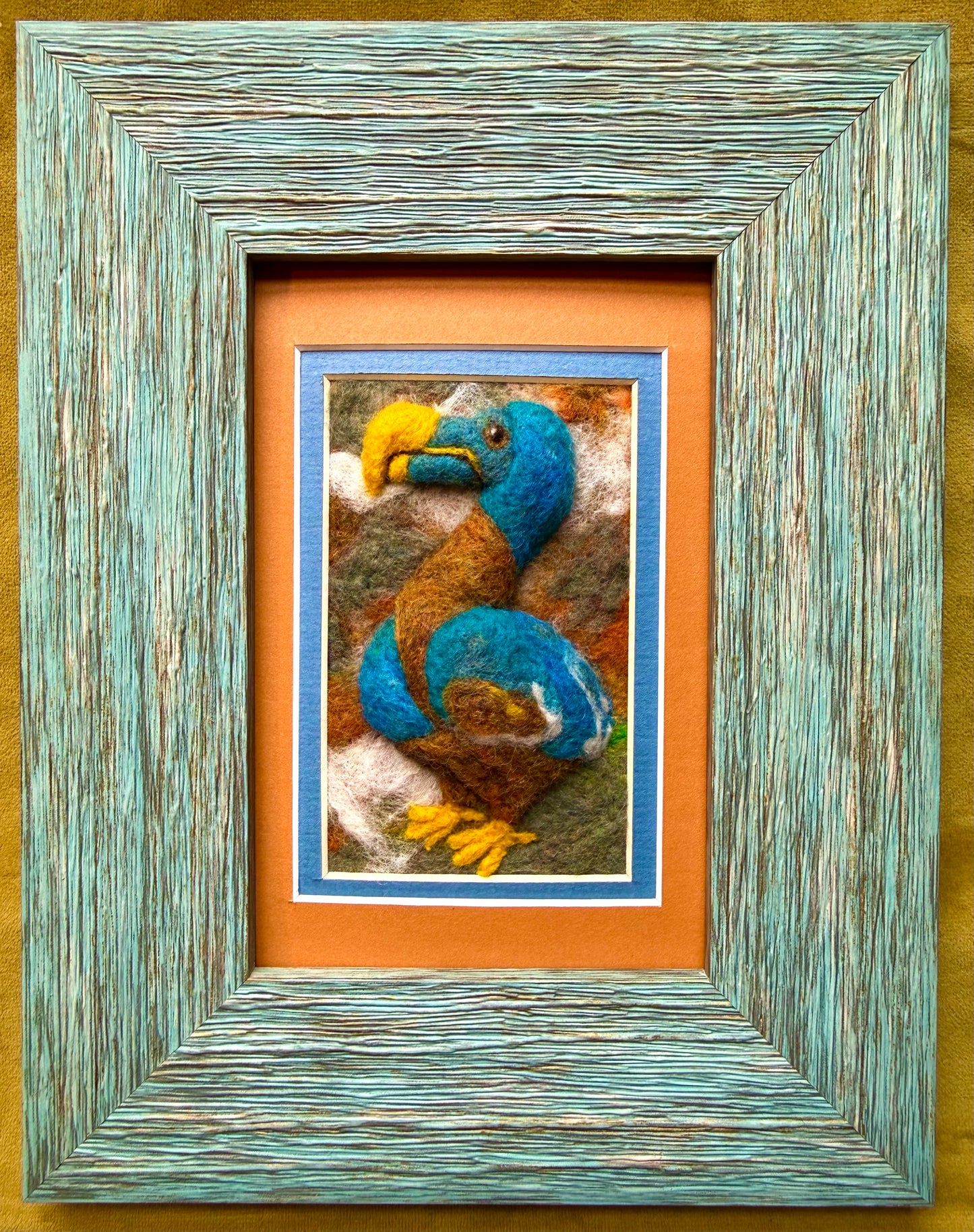 Blue Dodo Bird, 3x4"
