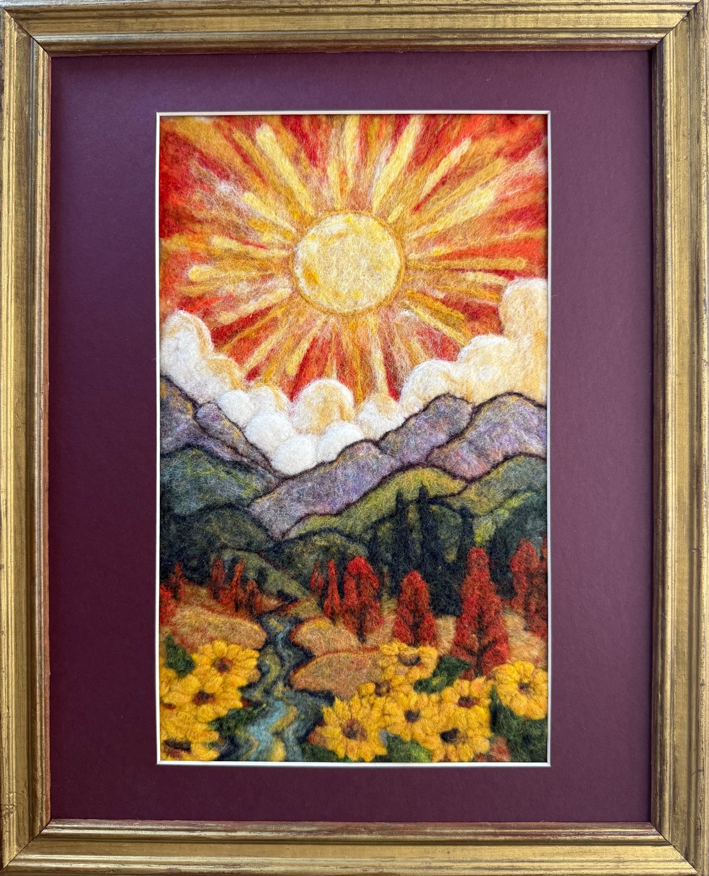 Sunflower Sunset 7x11"
