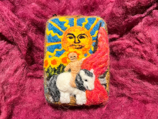 The Sun Tarot Card Wooly Washer