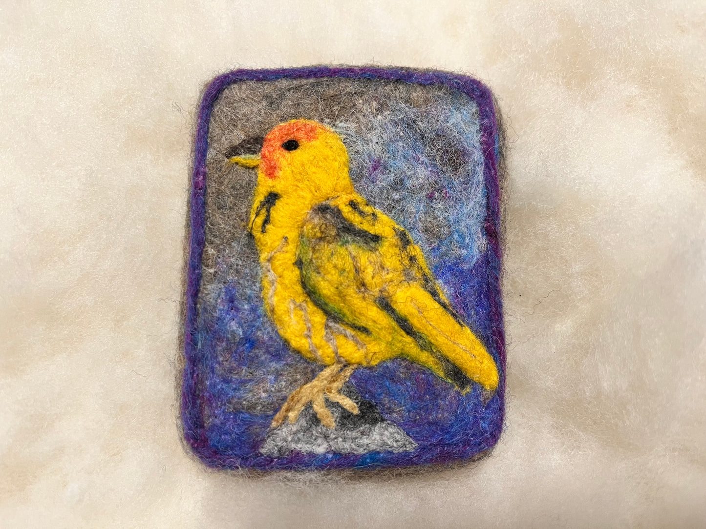 Yellow Bird Wooly Washer