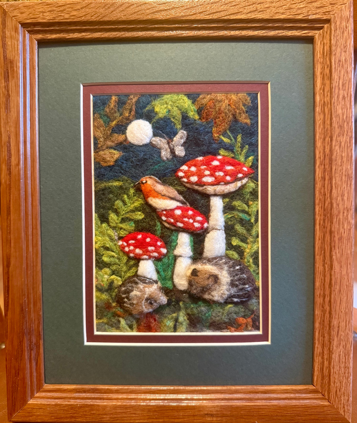 Hedgehogs and Amanitas 5x7